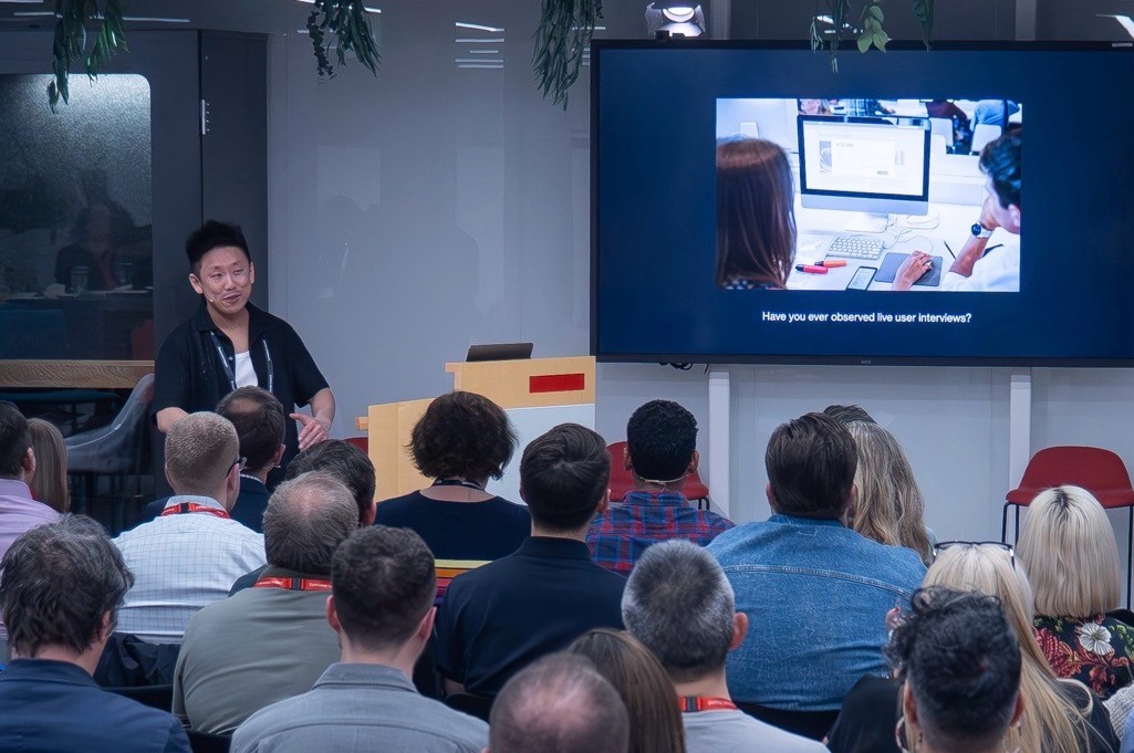 Edwin running a continuous discovery workshop
